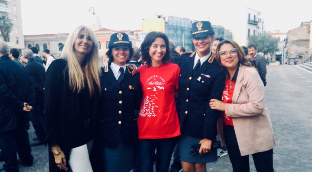 Da sinistra, Alessia Sinatra (Anm) Paola Di Simone (polizia scientifica), Giovanna Nozzetti (presidente Anm Palermo), Martina Torta (polizia scientifica) e il magistrato Annamaria Picozzi